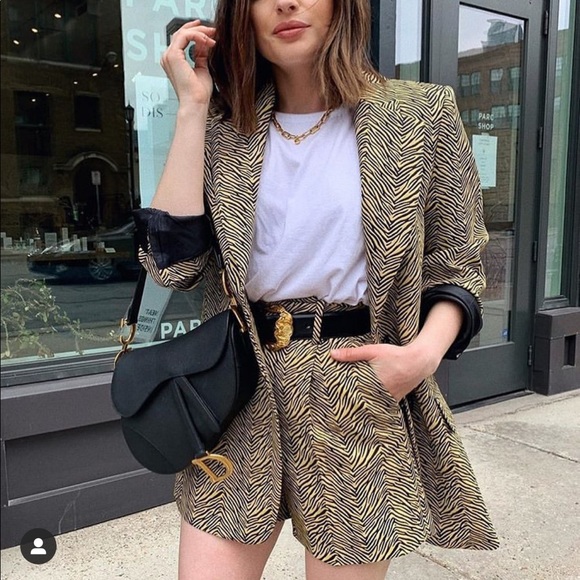 Zara Other - Zara jacquard blazer and shorts